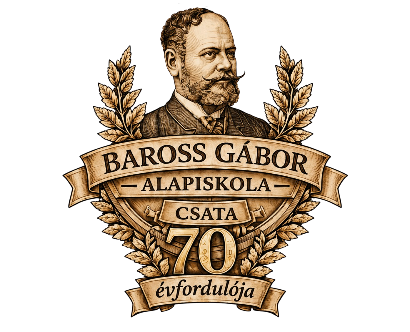 gáBOR 70 Magnetka na objednávku - Baross Gábor ALAPISKOLA – Obrázok 1