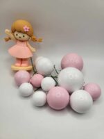 Dekorácia – Guličkyružové + bábika SADA 68