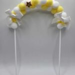 dekorácia na tortu - 3D mäkké balóniky /žlté/