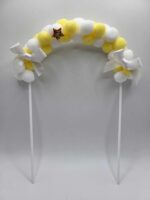 dekorácia na tortu - 3D mäkké balóniky /žlté/