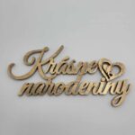 Nápis – Krásne narodeniny ♥ /zlatá/