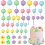 Dekorácia – Guličky+ kvietky SADA 63 – Obrázok 3