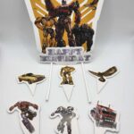 Papierový zápich – Happy Birthday – Transformers 01