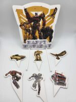 Papierový zápich – Happy Birthday – Transformers 01