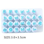 Vykrajovačky - Abecedný dierovač s piestom na veľké písmená