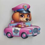 Dekorácia na tortu/magnetka Labková patrola – Skye 04