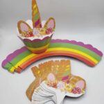 Dekorácia na cupcakes - Jednorožec 02