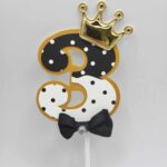 Pap. zápich – číslo 3. + korunka /čierna/