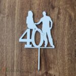 zápich na tortu číslo 40 – postava muž a žena