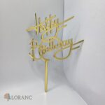 pl.zápich na tortu – Happy Birthday /Zlatá 02/