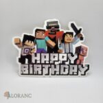 zápich na tortu Happy Birthday – Minecraft 02 – Obrázok 2