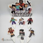 zápich na tortu Happy Birthday – Minecraft 02