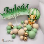 Dekorácia – Guličky/macko/béžová,zlatá,zelená/ SADA 44 – Obrázok 2