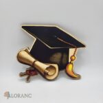 dekorácia na tortu/magnetka promócie - diplom + čiapka