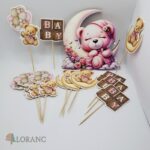 Dekorácia na tortu/magnetka Macko na mesiačiku 04 – Obrázok 3