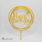 pl.zápich – Sada – Happy Birthday 03 /zlatá/ – Obrázok 3