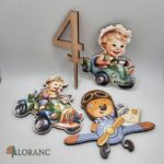 Dekorácia na tortu/magnetka Macko + lietadlo 01 – Obrázok 6