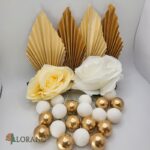 Dekorácia na tortu – Guličky,kvety,palmové listy/ 03