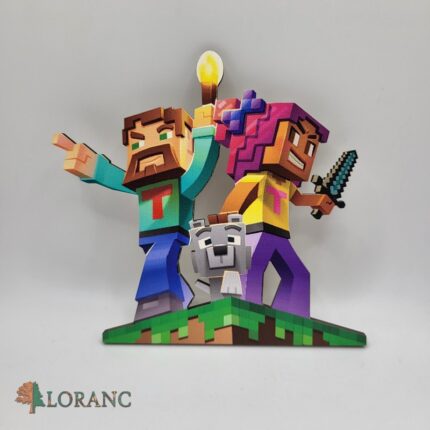 Dekorácia na tortu /magnetka MINECRAFT 09