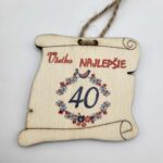 Visačka - Pergamen - Všetko najlepšie 40