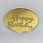 pl.nápis – Happy Birthday /Zlatá 08/