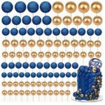 Dekorácia – Guličky/modré+zlaté/ SADA 94