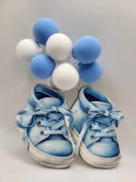 Dekorácia na tortu/ magnetka Topánočky - Tenisky modré – Obrázok 2