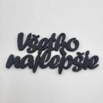 Nápis – Všetko najlepšie /11/čierna/