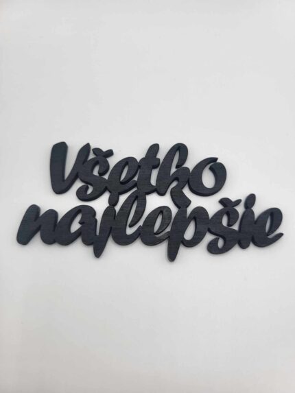 Nápis – Všetko najlepšie /11/čierna/