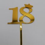 pl.zápich - číslo 18 + korunka /zlatá/9,5/