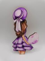 Dekorácia na tortu -sada mag. slečna v klobúku + guličky 05 – Obrázok 2