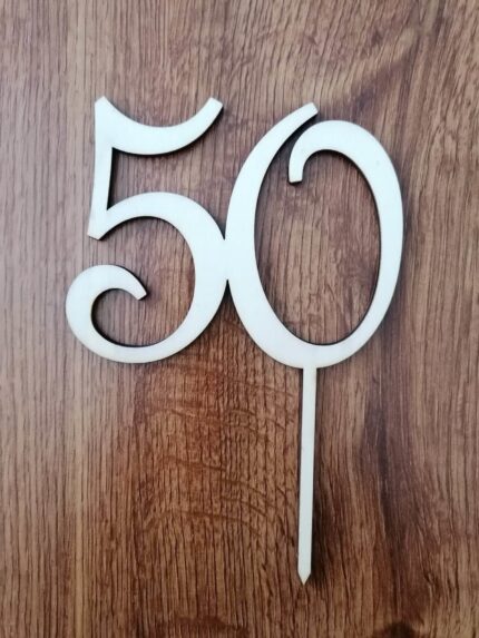 Zápich na tortu číslo 50 /FRENCH/7/