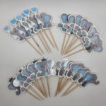 Zápich do cupcakes - Sloník /modrá/