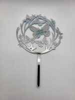 pl.zápich na tortu - Happy Birthday - Motýle 01 /strieborný/