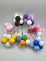 Balóniky 01 /biela-žltá-zelená-ružová/ – Obrázok 2