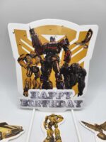 Papierový zápich – Happy Birthday – Transformers 01 – Obrázok 2