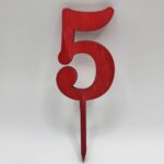 číslo 5 /old/červená/