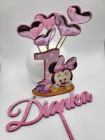 Dekorácia na tortu/magnetka Minnie s číslom 1 /03 – Obrázok 2