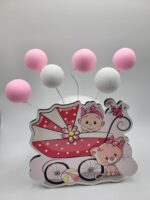 Dekorácia na tortu/magnetka Bábätko – dievčatko v kočíku 02 – Obrázok 3