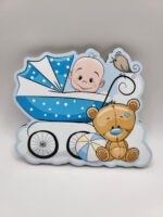 Bábätko - Chlapček v kočíku + macko