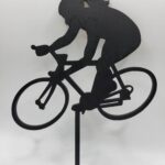 zápich na tortu Cyklistka - bicykel 03 /čierna/
