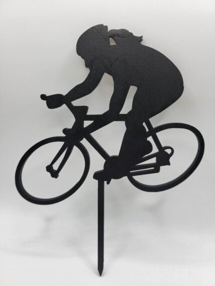 zápich na tortu Cyklistka - bicykel 03 /čierna/