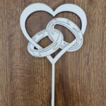 Srdiečko + obrúčky /natur/