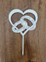 Srdiečko + obrúčky /natur/