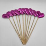 SADA - tmavo-ružové srdiečko - /papierové vankúšiky/