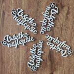 nápis Všetko najlepšie + kvietok /5 pack/