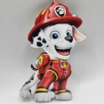 Dekorácia na tortu/magnetka Labková patrola – Marshall 03