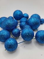 Dekorácia - Modré guličky /trblietavé/ 01 – Obrázok 2