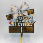 pl.zápich Happy Birthday - Mašľa, čiapka