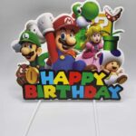 pap. zápich na tortu Happy Birthday – Super Mario 01